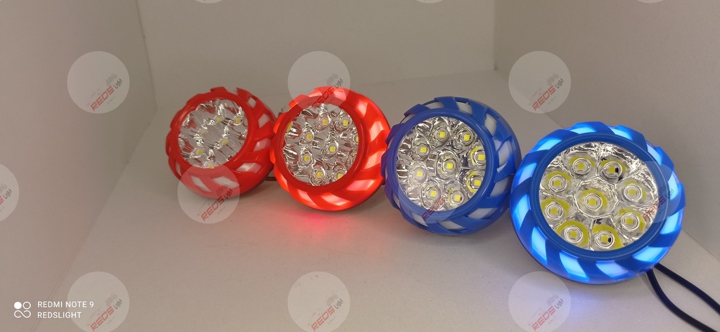 REF 098 redonda 9 led rgb