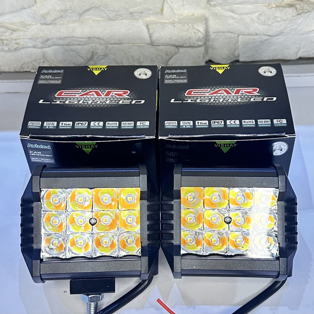 Barra 12 led dual color aluminio 