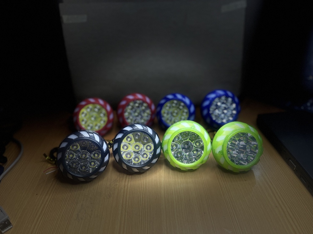 REF 098 redonda 9 led rgb