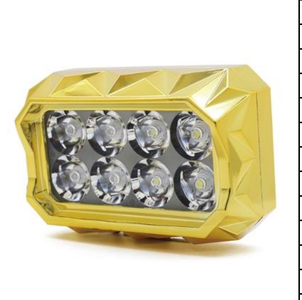 REF h101a 8 led flash cromo 